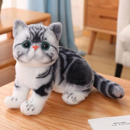 Realistic kitten stuffed animal deals