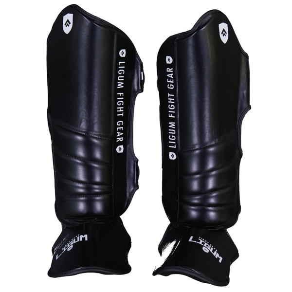 Rubicon MMA Shin Pads - Black - Ligum Fight Gear