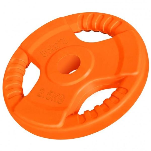 GORILLA SPORTS SA - Rubber-Coated 30mm Grip Plate 2.5KG