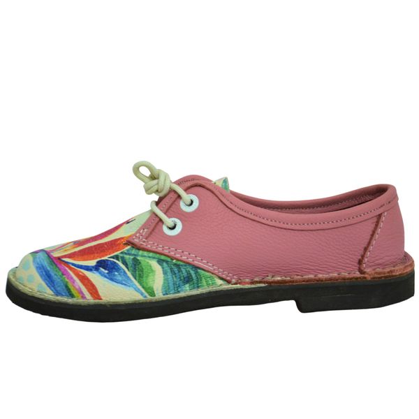 Strassbergers 20R Women Shoes Lace-Up Pink with Flowers