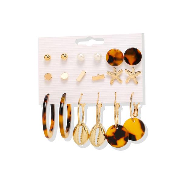 Acrylic Round Earrings For Women
