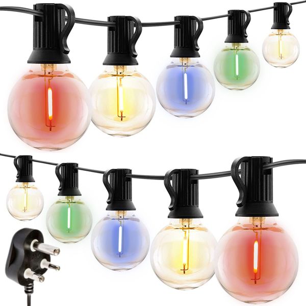 Stellar Lighting 10m Christmas String Lights Outdoor - 25 Multicolour Globe