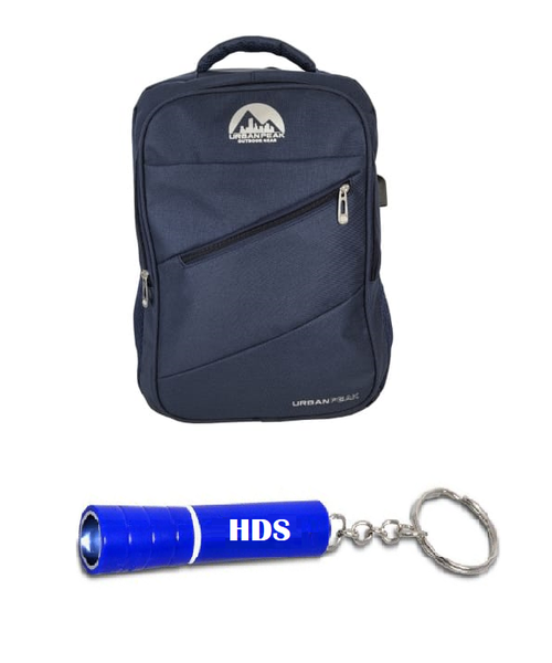 Urban Peak Outdoor Gear Laptop Back Pack with USB Port and HDS Torch