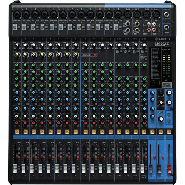 Yamaha MG20XU Analogue 20-Input Mixing Console w/ USB &amp; FX