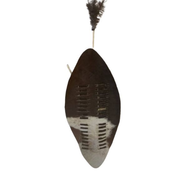 Large Brown Zulu African Traditional Cultural Shield