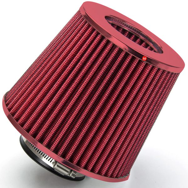VI Cone Air Intake Filter for Car Universal 76mm Inlet