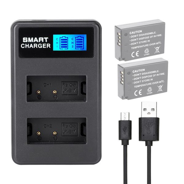 Outdoor LP-E17 Dual Charger with LCD