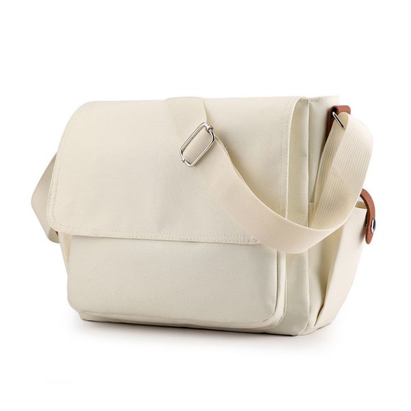 Capacity Purse Travel Diagonal Chest Bag-WHITE
