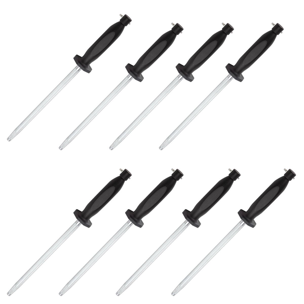 8 Pieces 10-Inch Non-Slip Knives Sharpener