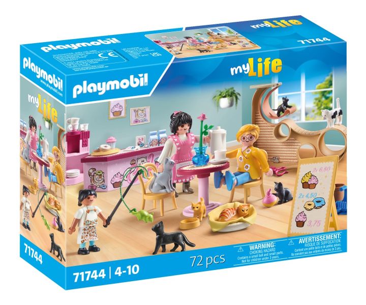 Playmobil My Life - Cat Cafe Playset - 72 Pieces