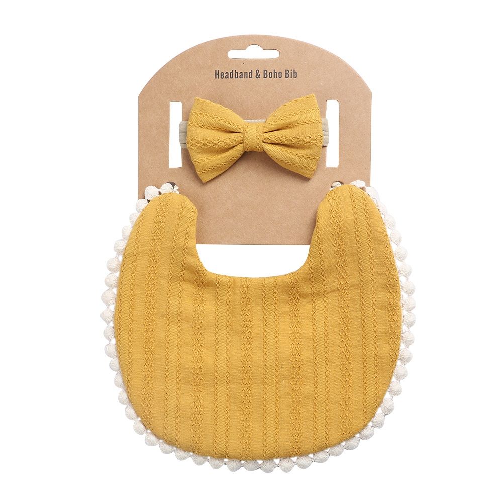 Baby Girl Cotton Bib and Headband Set Shop Today. Get it Tomorrow