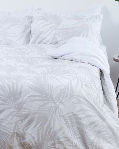 George &amp; Mason - 180TC Palm Leaves 100% Cotton Duvet Set