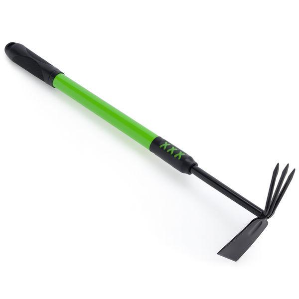 Adjustable Telescopic Hoe &amp; Fork - Dual Head Tiller