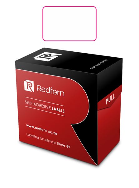 Redfern Rectangular White Label Roll 32mm x 50mm 5's