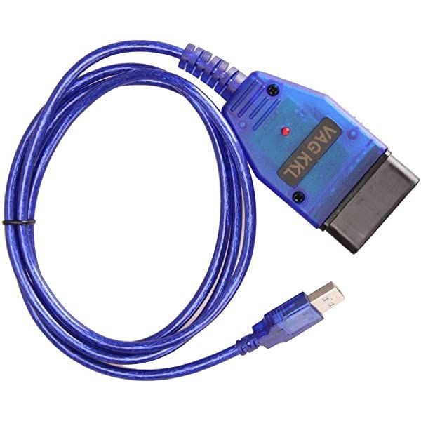 5-Pin 125cm USB KKL VAG-COM 409.1 Diagnostic Cable Compatible with VW/Audi