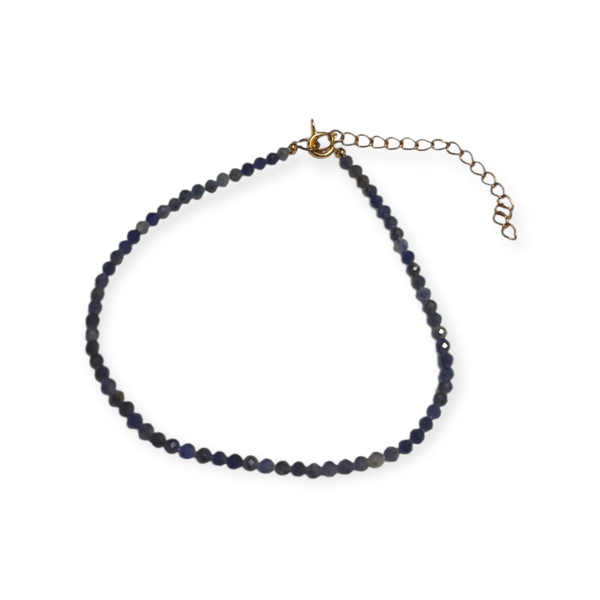 Ladies Midnight Blue Beaded Bracelet