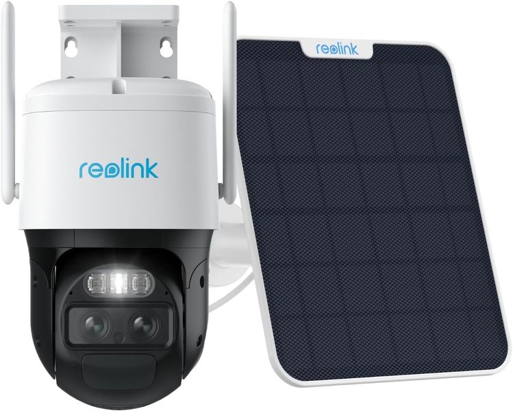 Instacam Reolink Trackmix Lte &amp; Solar Panel Combo Dual Lens Sim Card Camera