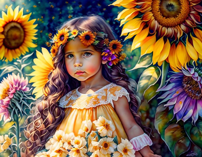 Canvas Wall Art - Summer Sunflower Artwork