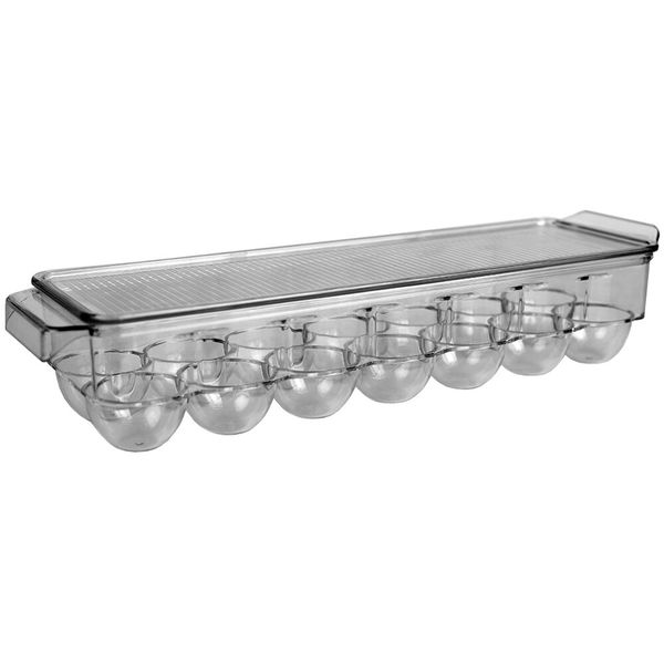 Egg Holder 14 Egg 37x12x8cm Transparent - Storage Solutions