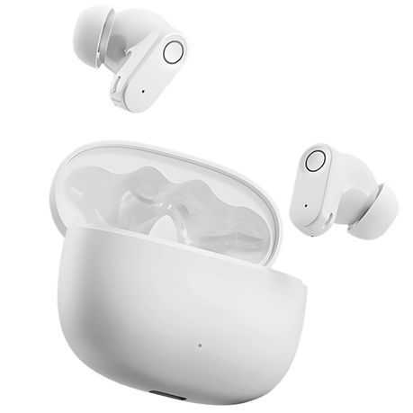 Wireless Bluetooth Earphones - Portable Rechargeable White Earbuds Image