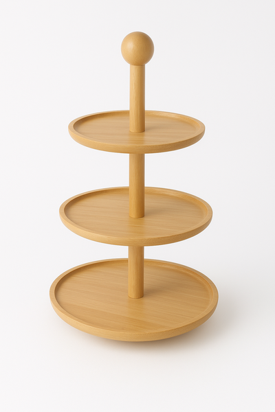 3-Tier Bamboo Cake Stand