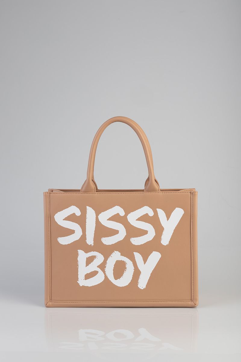 Sissy Boy: Shopper With Bold Logo Print and Second Strap