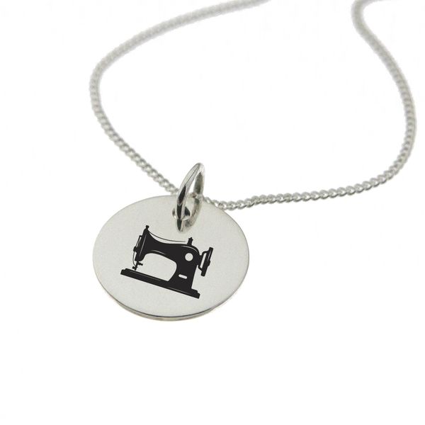 Sewing Machine Sterling Silver Necklace