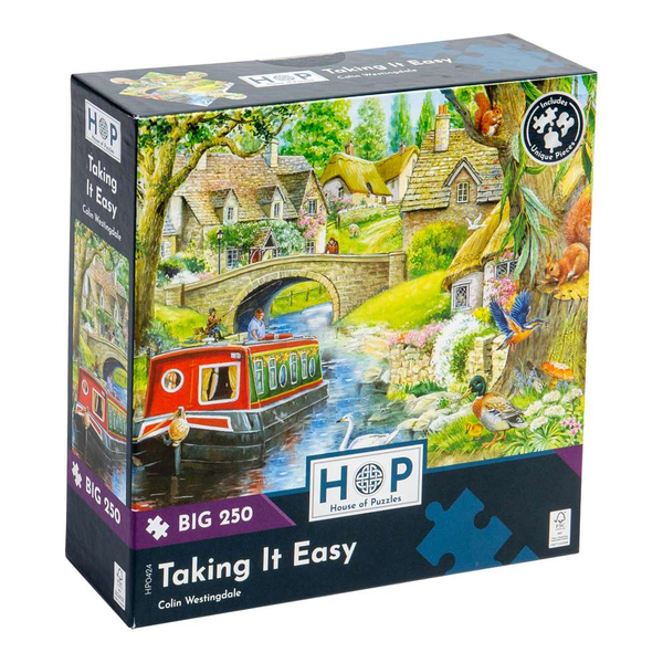 House of Puzzles - Taking It Easy - XL Pieces - 250 Piece Jigsaw Puzzle