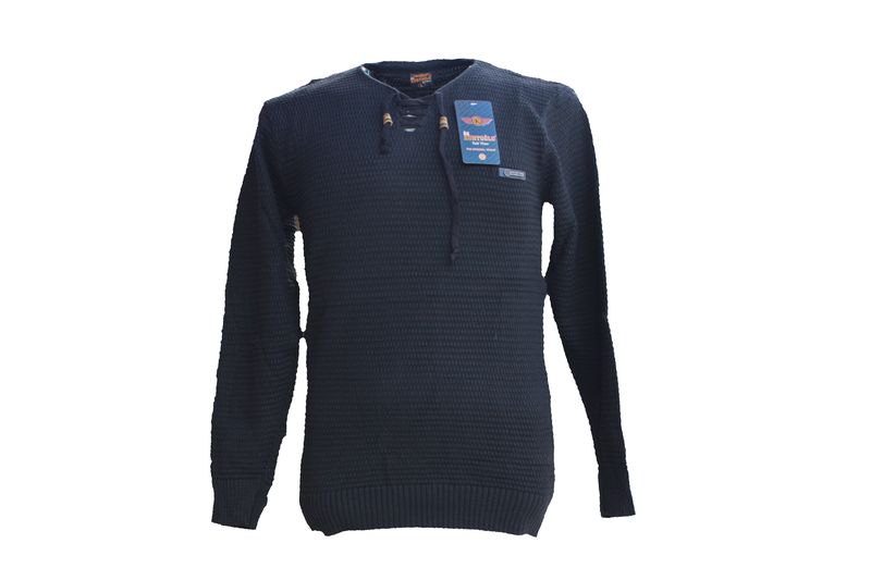 KURTOGLU Men's Black Acrylic Stretched Jersey