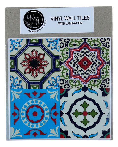 Vinyl Wall Tiles with Lamination - Mandala Star Flower