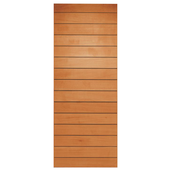Horizontal Slatted Door - Hardwood