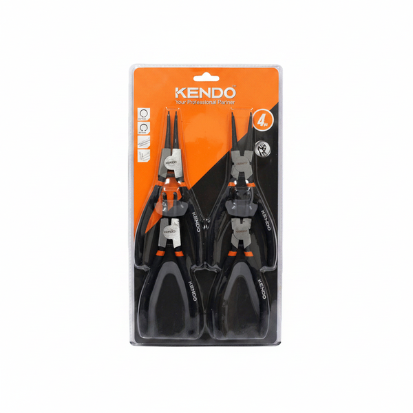 Kendo Circlip Plier Set - 4 Piece Precision Tool Set for DIY &amp; Automotive