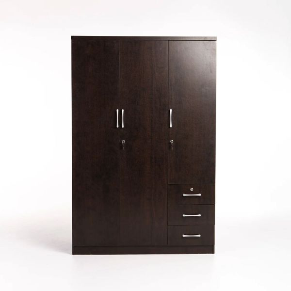 Titan 3 Door 3 Drawer Deluxe Robe - Wenge