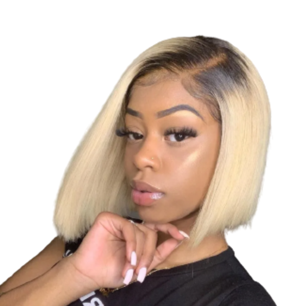 Brazilian Hair Wig, Frontal Blonde 13x1 Part Wig.