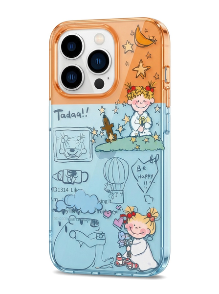 Cozy Cartoon Phone case compatible with iPhone 13, 14, 15 and 16 range