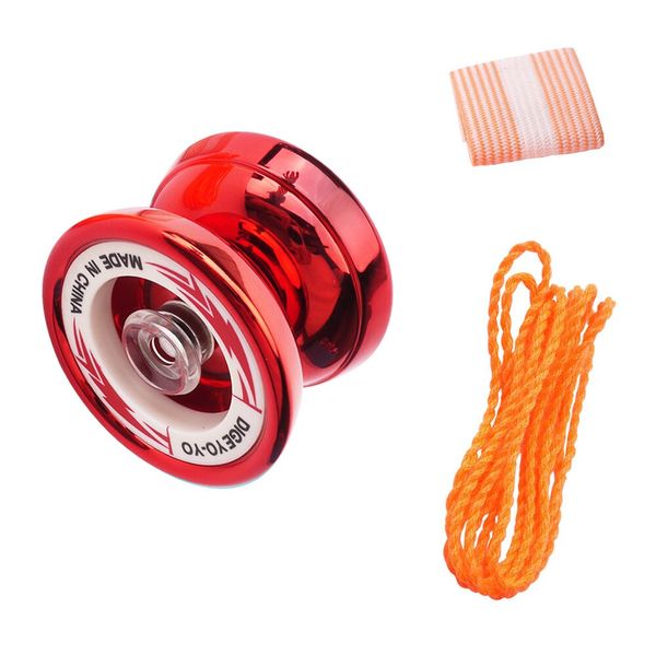 Easy Spin Trick Aluminum Alloy Metal Axel YoYo with Looped Cotton String