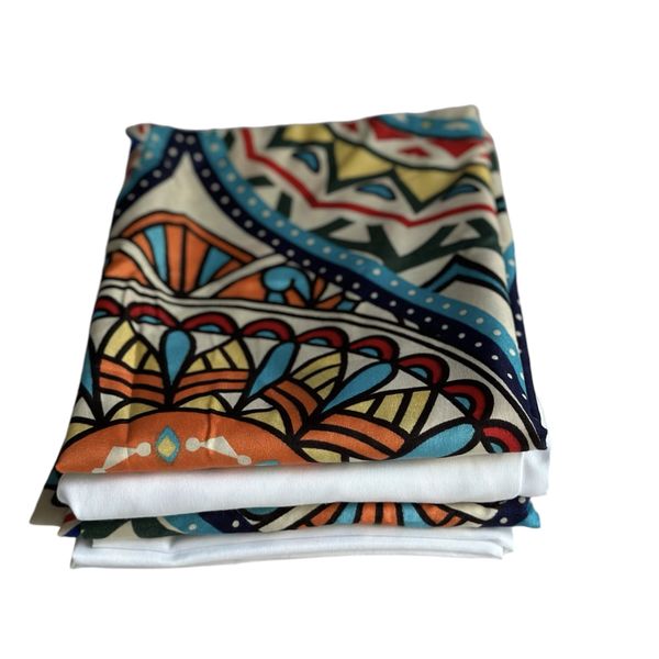 African Print Set Of 4 Standard Pillowcases image