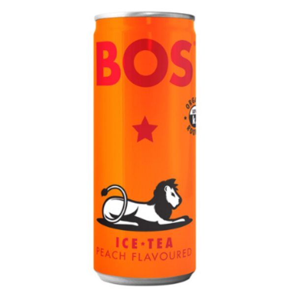 BOS Iced Tea Peach 300 ml - Set of 6 Cans