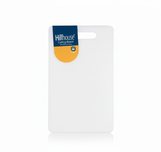 Hillhouse Plastic Cutting Board 33 x 20 cm, Lightweight &amp; Dishwasher Safe