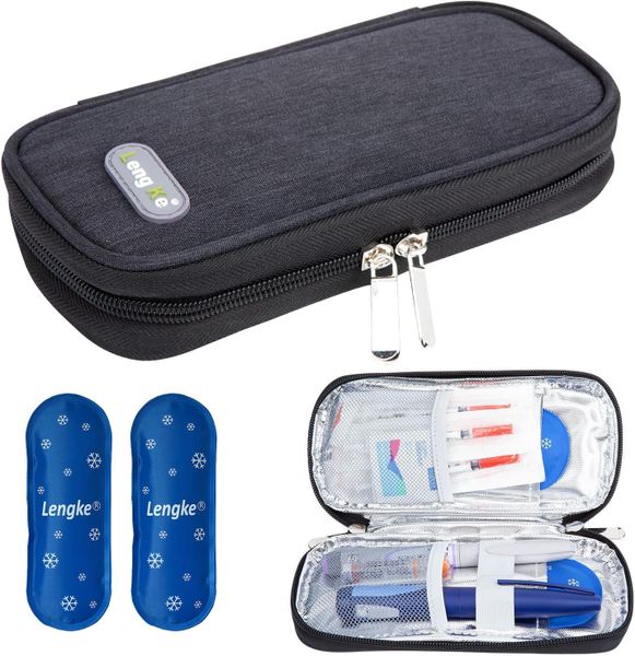 Insulin Cooler Travel Case: Diabetic Insulated Portable Bag Medication