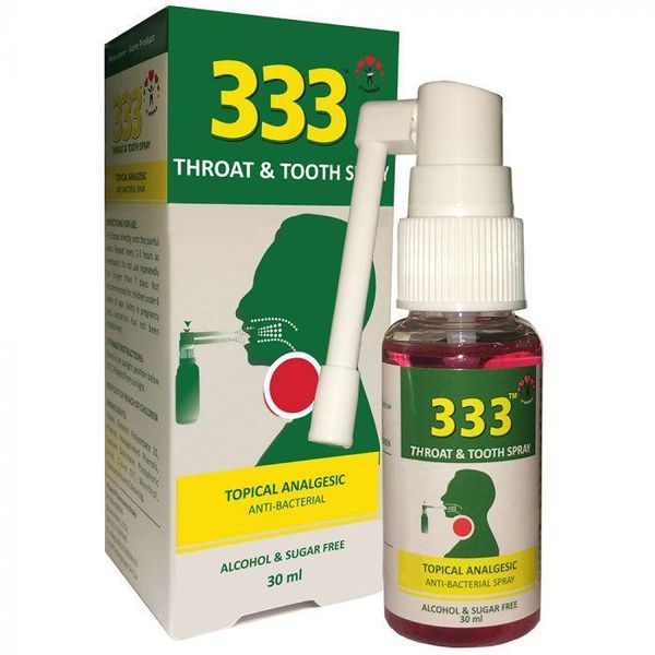 333 Throat and Tooth Spray Mint - 30ml