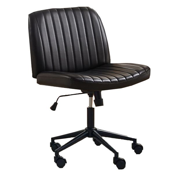 Office Desk Chair Dressing Stool Home Computer Stool Game Chair-Pu Leather