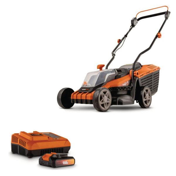 Dual Power - 20V Cordless Lawnmower Brushless - 340mm Combo