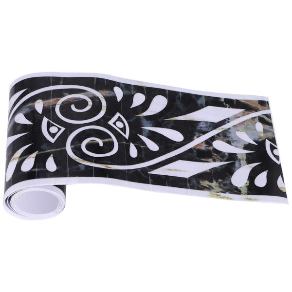 3D Marble Self-Adhesive Greek Pattern Wall Border Tile Sticker 2M