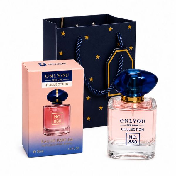 Onlyou Purple Bleu No 880 Eau De Parfum and Navy Bleu Gift Bag