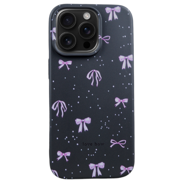 Pink Bows And Ribbons Phone Case Compatible With iPhone 16 Pro - Black