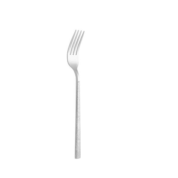 Elegant Silver Nov Maze Dessert Forks - 18/10 - Set of 6
