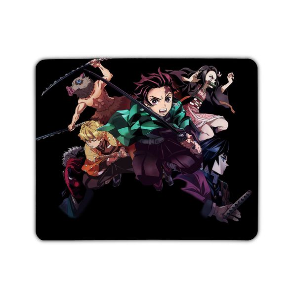 Black Demon Slayer Anime Mouse Pad