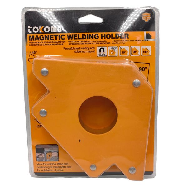 Tokoma Magnetic Welding Holder 81758 - 45 /90 /135 Positions, 75lb Force