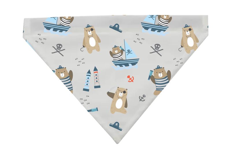 My Paws - Dog Bandana with Removeable Collar - Sailor Bear Friend